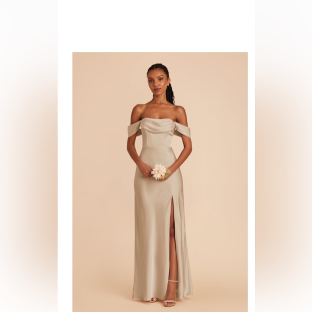 Brand New Birdy Grey Neutral Champagne Bridesmaid Dress XS